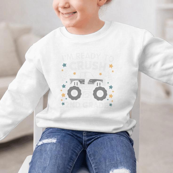 Im Ready To Crush 2nd Grade Boy Monster Truck Back To School Graphic Kid Sweatshirt Im Ready To Crush 2nd Grade Boy Monster Truck Back To School Graphic Kid Sweatshirt