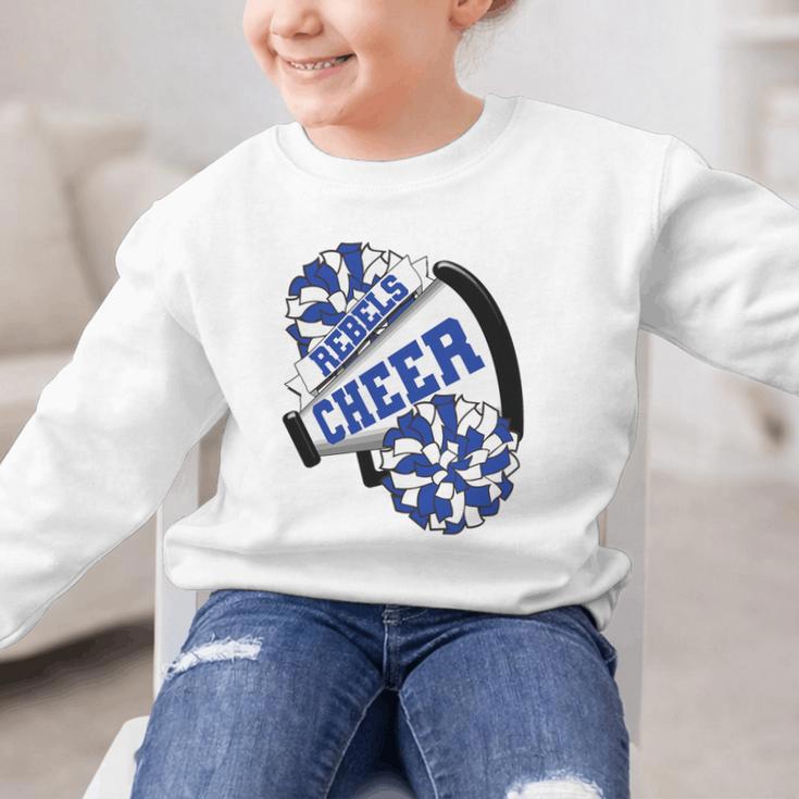 Rebels Cheer Back To School Cheerleading Spirit B Premium Tri-Blend Graphic Kid Sweatshirt