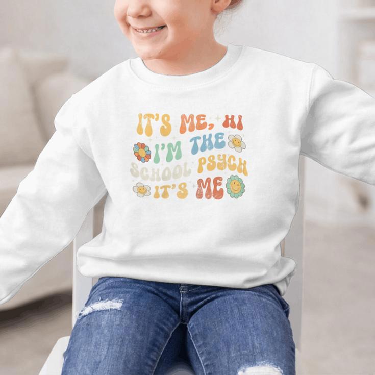 School Psych Psychologist Back To School Groovy Vintage Graphic Kid Sweatshirt School Psych Psychologist Back To School Groovy Vintage Graphic Kid Sweatshirt