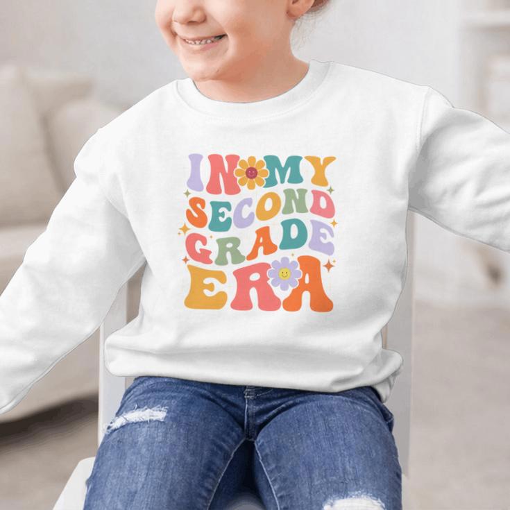 In My Second Grade Era Back To School Retro Groovy 2nd Grade Graphic Kid Sweatshirt In My Second Grade Era Back To School Retro Groovy 2nd Grade Graphic Kid Sweatshirt