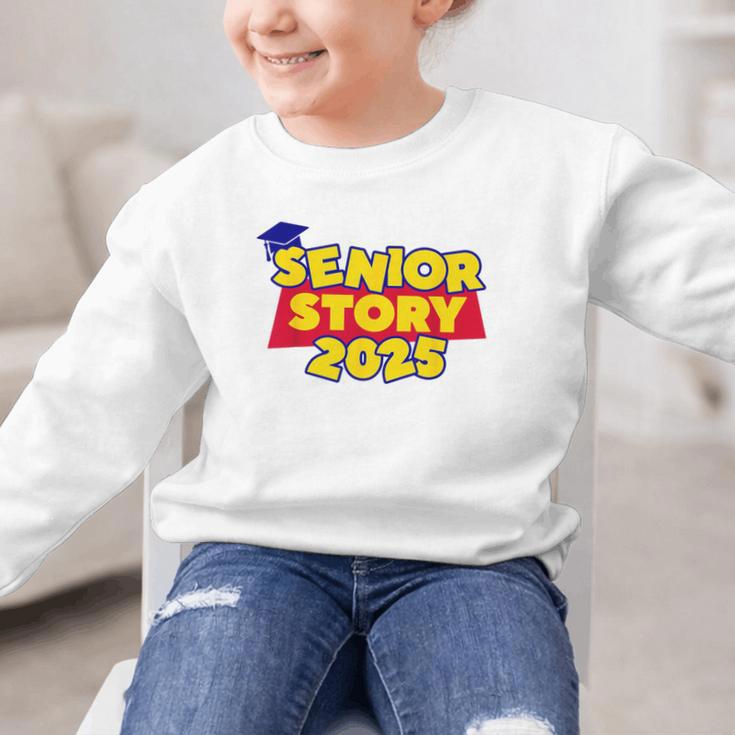 Senior 2025 Story Class Of 2025 Back To School 2025 Grad 25 Graphic Kid Sweatshirt Senior 2025 Story Class Of 2025 Back To School 2025 Grad 25 Graphic Kid Sweatshirt