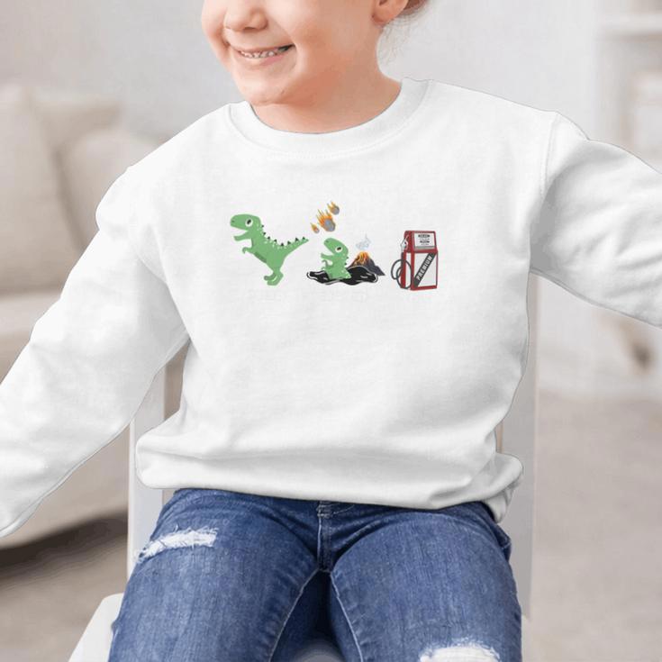 Solid Liquid Gas Dinosaur Back To School Premium Tri-Blend Graphic Kid Sweatshirt Solid Liquid Gas Dinosaur Back To School Premium Tri-Blend Graphic Kid Sweatshirt