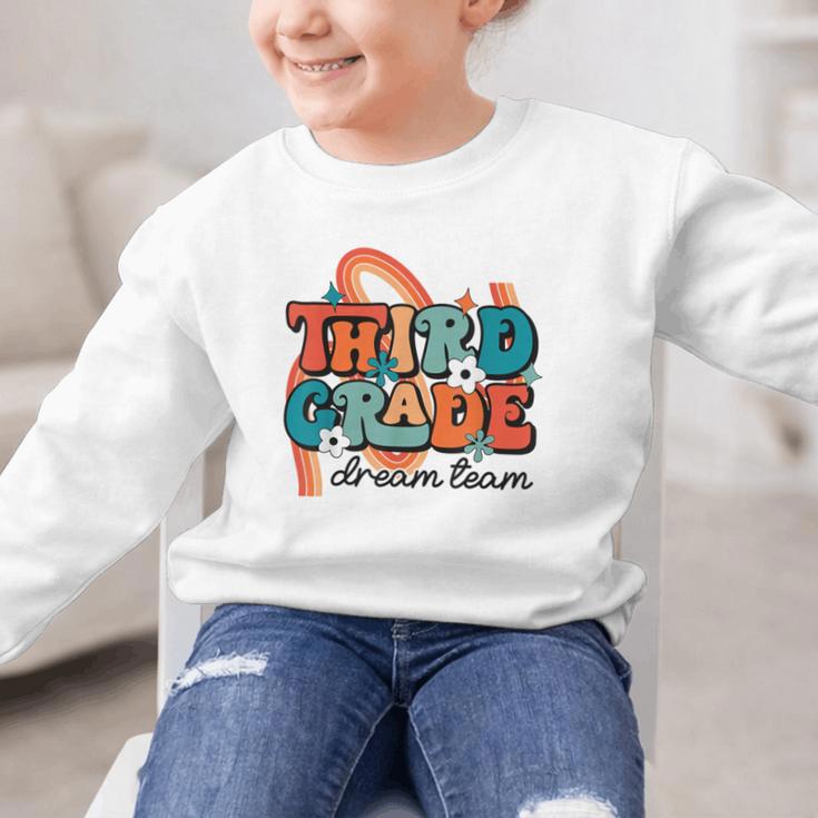 Third Grade Dream Team 1st Day Of 3rd Grade Back To School Graphic Kid Sweatshirt Third Grade Dream Team 1st Day Of 3rd Grade Back To School Graphic Kid Sweatshirt