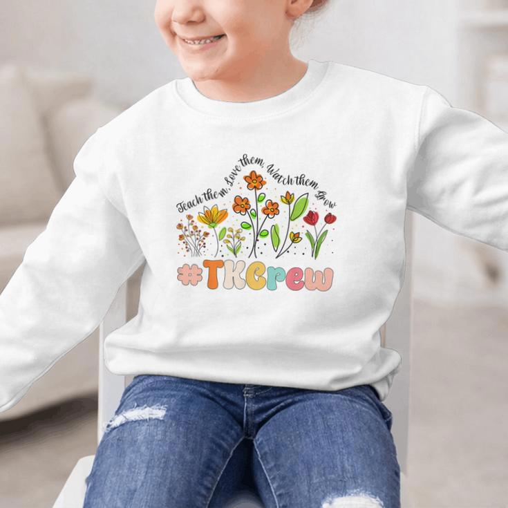 TK Crew Appreciation Week Back To School Graphic Kid Sweatshirt TK Crew Appreciation Week Back To School Graphic Kid Sweatshirt