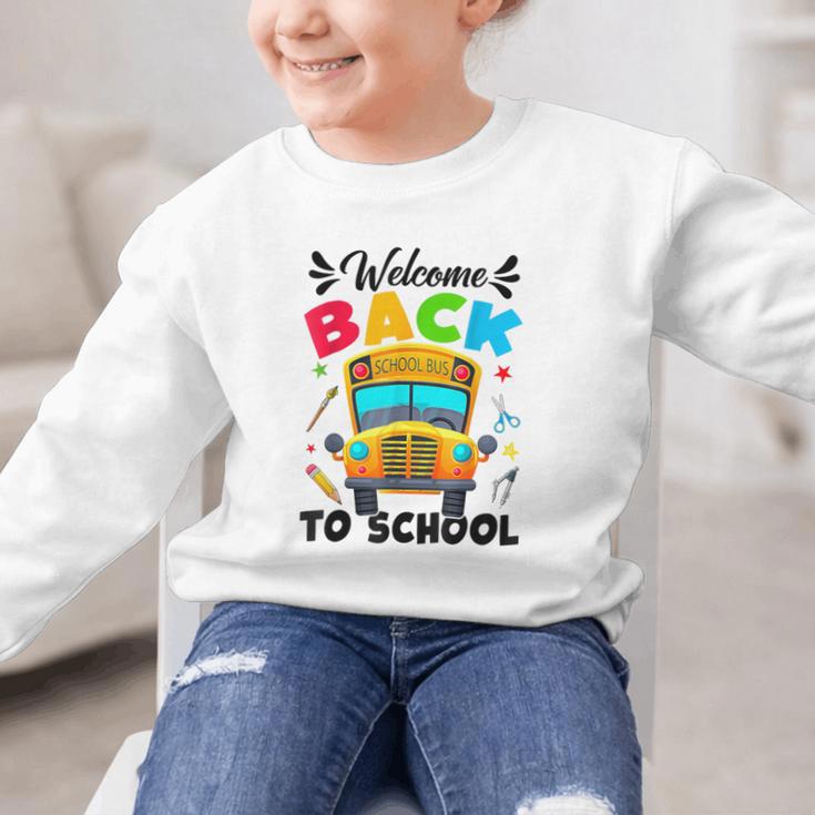 Welcome Back To School Outfit School Bus Driver Graphic Kid Sweatshirt Welcome Back To School Outfit School Bus Driver Graphic Kid Sweatshirt