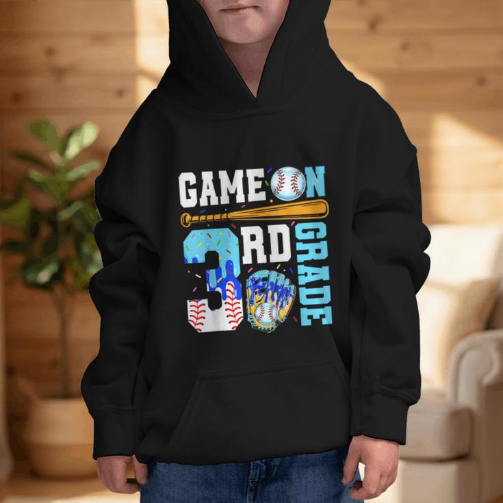 3rd Grade Back To School Baseball Drip Ice Cream Game On Graphic Kid Hoodie 3rd Grade Back To School Baseball Drip Ice Cream Game On Graphic Kid Hoodie