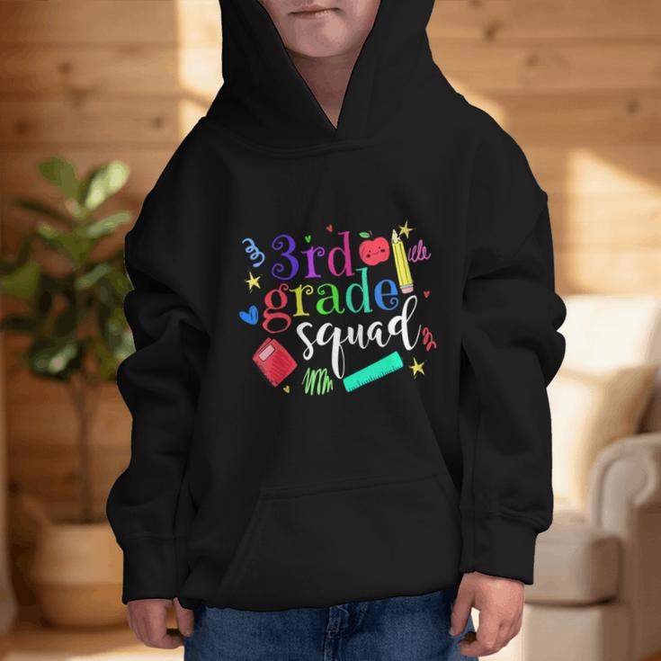 3rd Grade Squad Back To School Team Third Grade Graphic Kid Hoodie 3rd Grade Squad Back To School Team Third Grade Graphic Kid Hoodie
