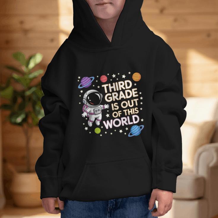 3rd Grade Is Out Of This World Space Back To School Graphic Kid Hoodie 3rd Grade Is Out Of This World Space Back To School Graphic Kid Hoodie
