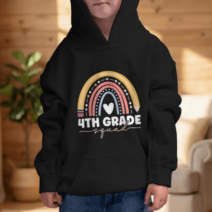 4th Grade Squad Rainbow Back To School Graphic Kid Hoodie 4th Grade Squad Rainbow Back To School Graphic Kid Hoodie
