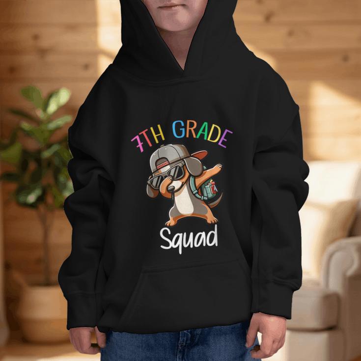 7th Grade Squad Dachshund Dabbing Kids Back To School Graphic Kid Hoodie 7th Grade Squad Dachshund Dabbing Kids Back To School Graphic Kid Hoodie