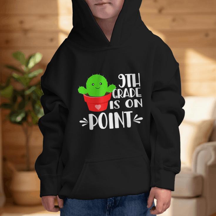 9th Grade Is On Point Cactus Back To School Graphic Kid Hoodie 9th Grade Is On Point Cactus Back To School Graphic Kid Hoodie