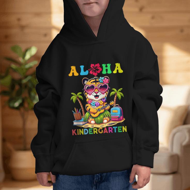 Aloha Kindergarten Tiger Hawaii Back To School Kids Girls Graphic Kid Hoodie Aloha Kindergarten Tiger Hawaii Back To School Kids Girls Graphic Kid Hoodie