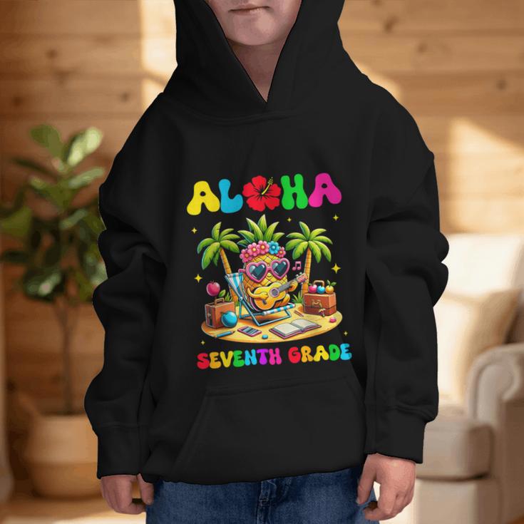 Aloha Seventh Grade Pineapple Hawaii Back To School Girls Graphic Kid Hoodie Aloha Seventh Grade Pineapple Hawaii Back To School Girls Graphic Kid Hoodie