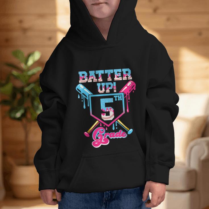 Back To School 5th Grade Batter Up Baseball First Day Boys Graphic Kid Hoodie Back To School 5th Grade Batter Up Baseball First Day Boys Graphic Kid Hoodie