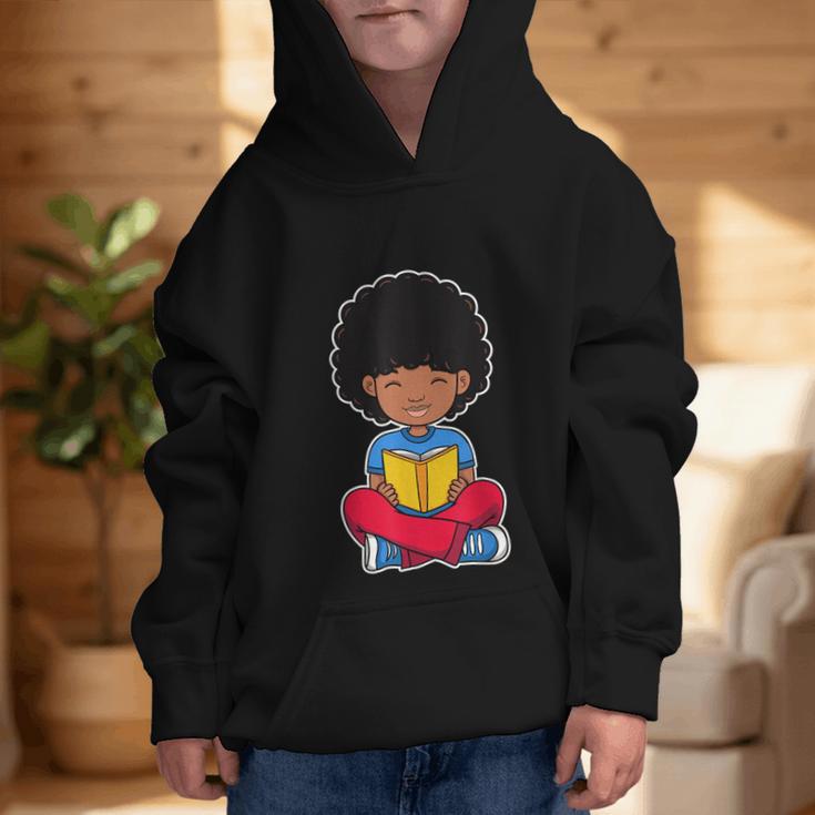 Back To School Afro African American Boy Student Graphic Kid Hoodie
