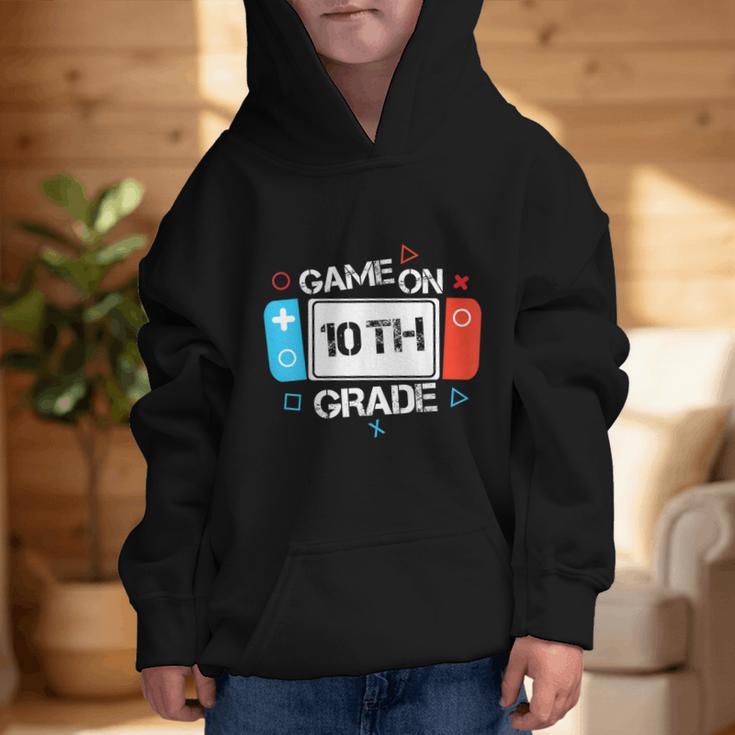 Back To School Game On 10th Grade Gamer Kids Boys Girl Graphic Kid Hoodie Back To School Game On 10th Grade Gamer Kids Boys Girl Graphic Kid Hoodie