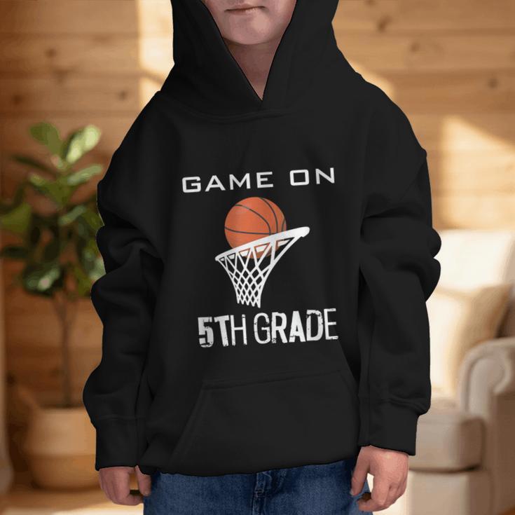Back To School Game On 5th Grade Basketball Kids Graphic Kid Hoodie