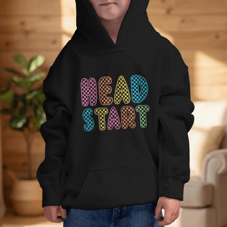 Back To School Head Start First Day Men Women Kid Checkered Graphic Kid Hoodie Back To School Head Start First Day Men Women Kid Checkered Graphic Kid Hoodie