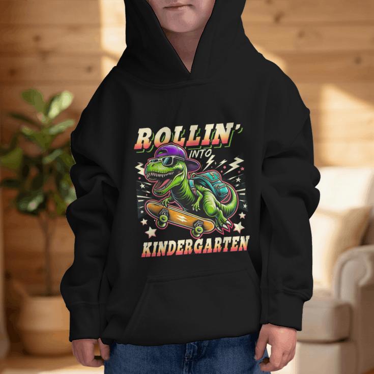 Back To School Kindergarten Dinosaur First Day Of School Boy Graphic Kid Hoodie Back To School Kindergarten Dinosaur First Day Of School Boy Graphic Kid Hoodie