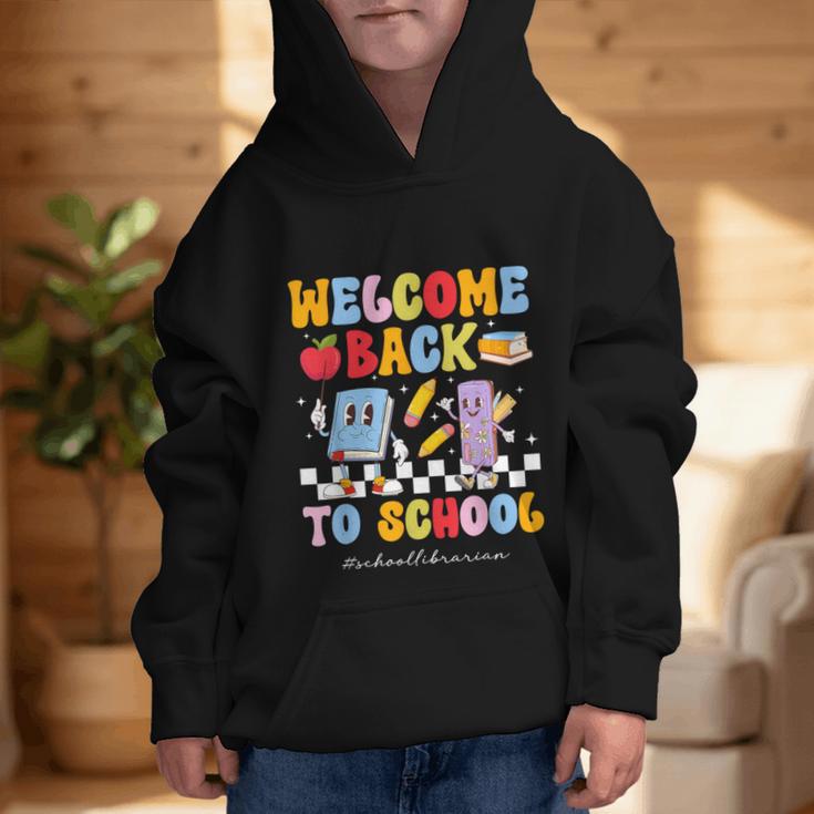 Back To School Librarian First Day Of School Librarian Graphic Kid Hoodie