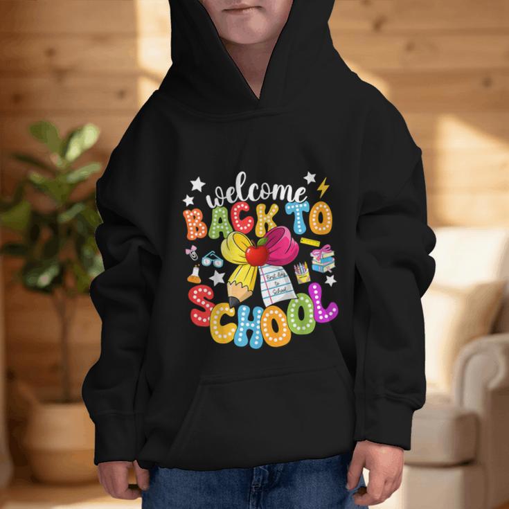 Back To School Pencil Coquette Bow First Day Of School Kids Graphic Kid Hoodie