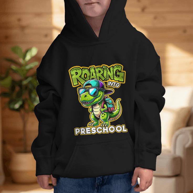 Back To School Preschool Dinosaur First Day Of School Boy Graphic Kid Hoodie Back To School Preschool Dinosaur First Day Of School Boy Graphic Kid Hoodie
