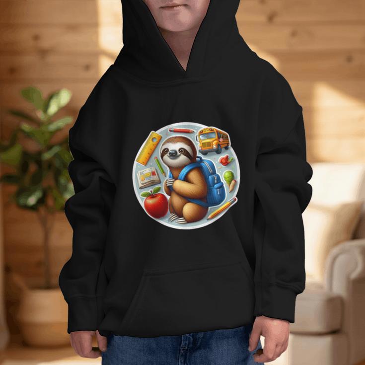 Back To School Sloth Boys Girls Student Kids Lover Child New Graphic Kid Hoodie