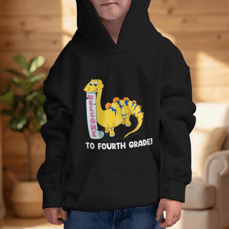 Back To School Welcome To Fourth Grade Graphic Kid Hoodie Back To School Welcome To Fourth Grade Graphic Kid Hoodie