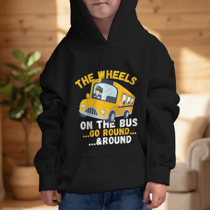Back To School The Wheels On The Bus Go Round And Round Kids Graphic Kid Hoodie Back To School The Wheels On The Bus Go Round And Round Kids Graphic Kid Hoodie