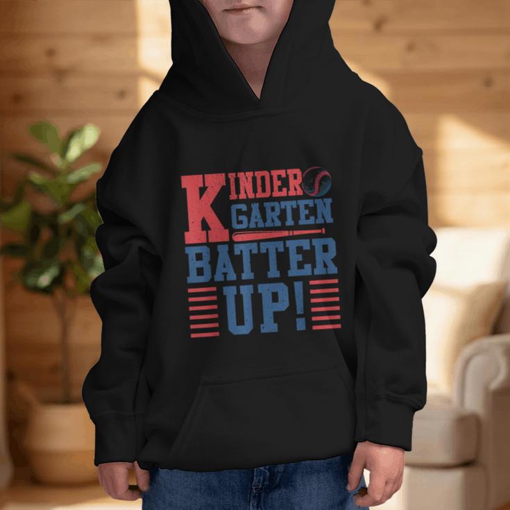 Baseball Kindergarten Back To School Kindergarten Batter Up Graphic Kid Hoodie Baseball Kindergarten Back To School Kindergarten Batter Up Graphic Kid Hoodie