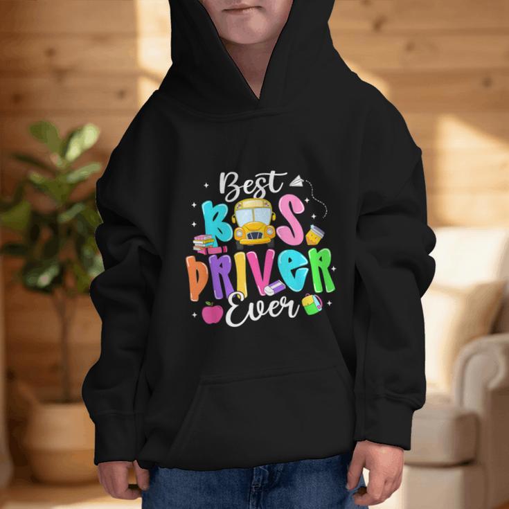 Best Bus Driver Ever Back To School Graphic Kid Hoodie Best Bus Driver Ever Back To School Graphic Kid Hoodie