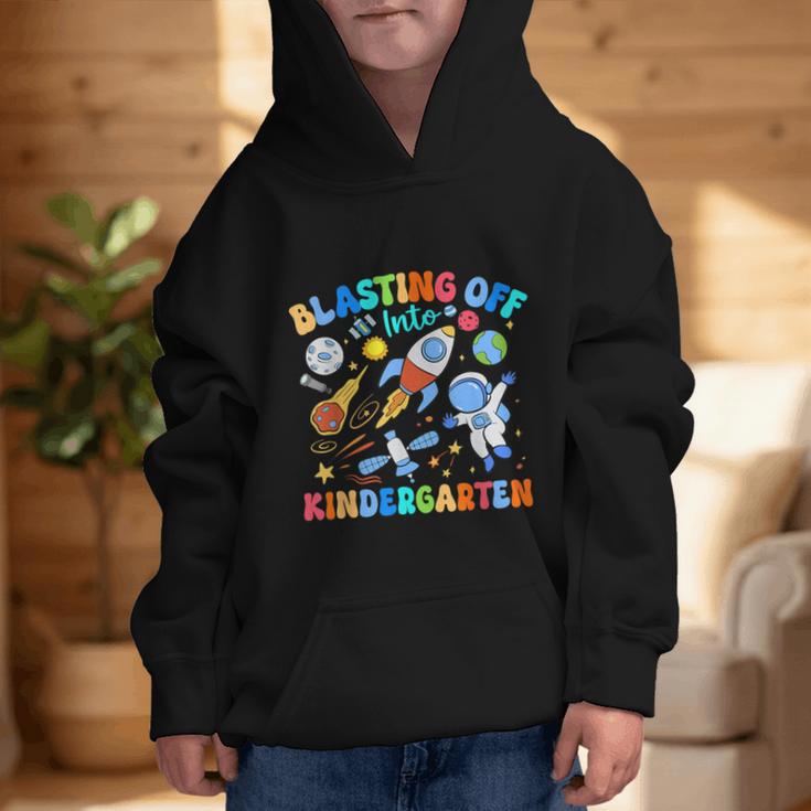 Blasting Off Into Kindergarten Back To School Boys Kid Graphic Kid Hoodie Blasting Off Into Kindergarten Back To School Boys Kid Graphic Kid Hoodie