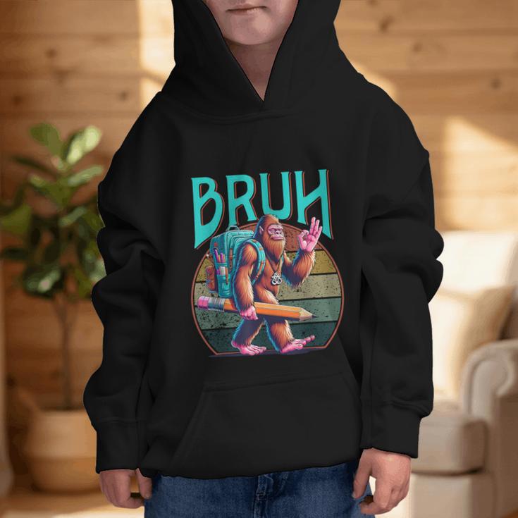 Boys Modern Bruh Big Foot Back To School Graphic Graphic Kid Hoodie Boys Modern Bruh Big Foot Back To School Graphic Graphic Kid Hoodie