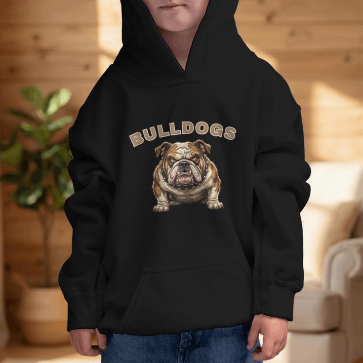 Bulldogs Back To School Spirit Graphic Kid Hoodie Bulldogs Back To School Spirit Graphic Kid Hoodie