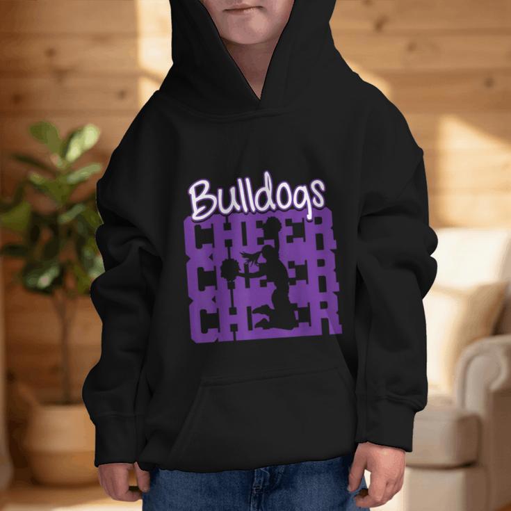 Bulldogs Cheer Back To School Cheerleading Spirit P Graphic Kid Hoodie Bulldogs Cheer Back To School Cheerleading Spirit P Graphic Kid Hoodie