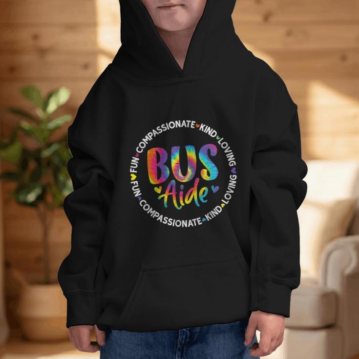 Bus Driver Aide Back To School Bus Driver Tie Dye Graphic Kid Hoodie Bus Driver Aide Back To School Bus Driver Tie Dye Graphic Kid Hoodie