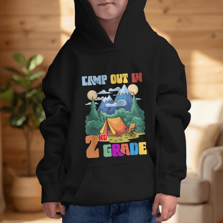 Camp Out In 2nd Grade Back To School For Camping Lover Graphic Kid Hoodie Camp Out In 2nd Grade Back To School For Camping Lover Graphic Kid Hoodie