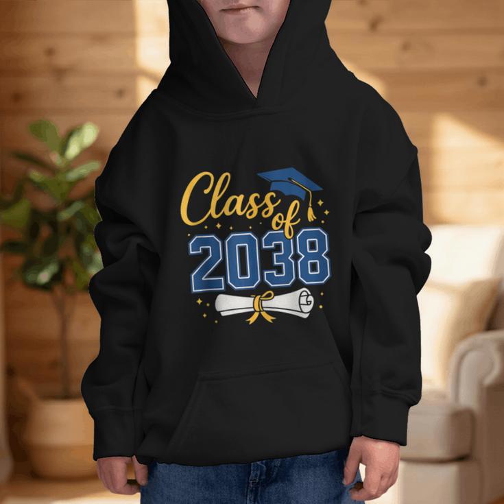 Class Of 2038 Grow With Me Kindergarten Back To School Graphic Kid Hoodie