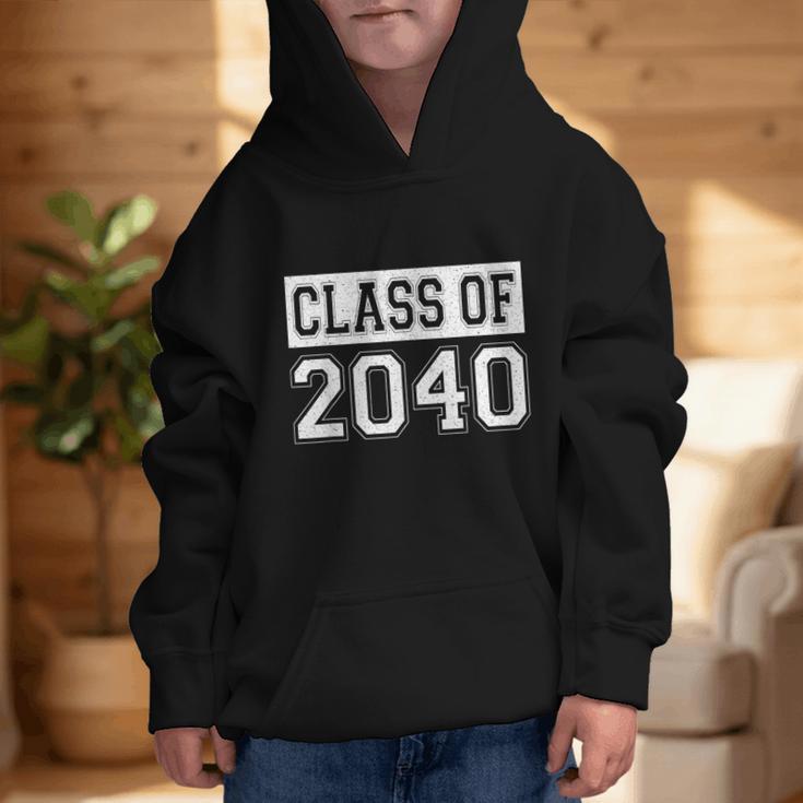 Class Of 2040 Senior Graduation Year Vintage Back To School Graphic Kid Hoodie