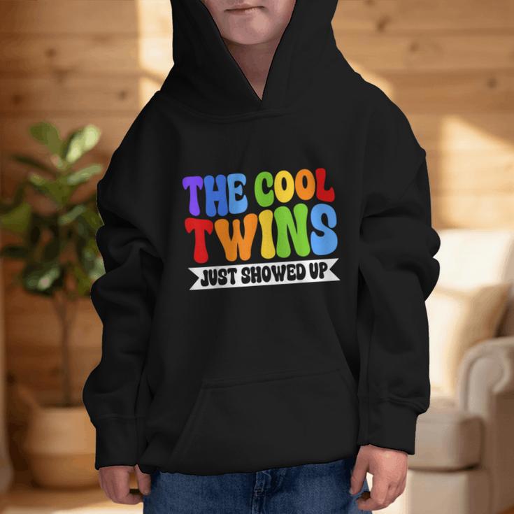 Cool Twins Just Showed Up Kid Boy Teen Twin Back To School Graphic Kid Hoodie
