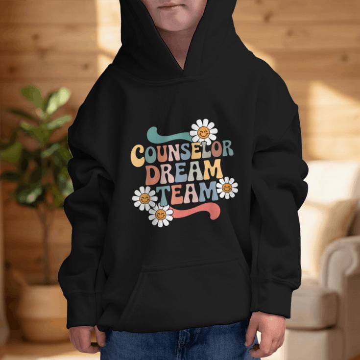 Counselor Dream Team Retro Back To School Counselor Squad Graphic Kid Hoodie Counselor Dream Team Retro Back To School Counselor Squad Graphic Kid Hoodie