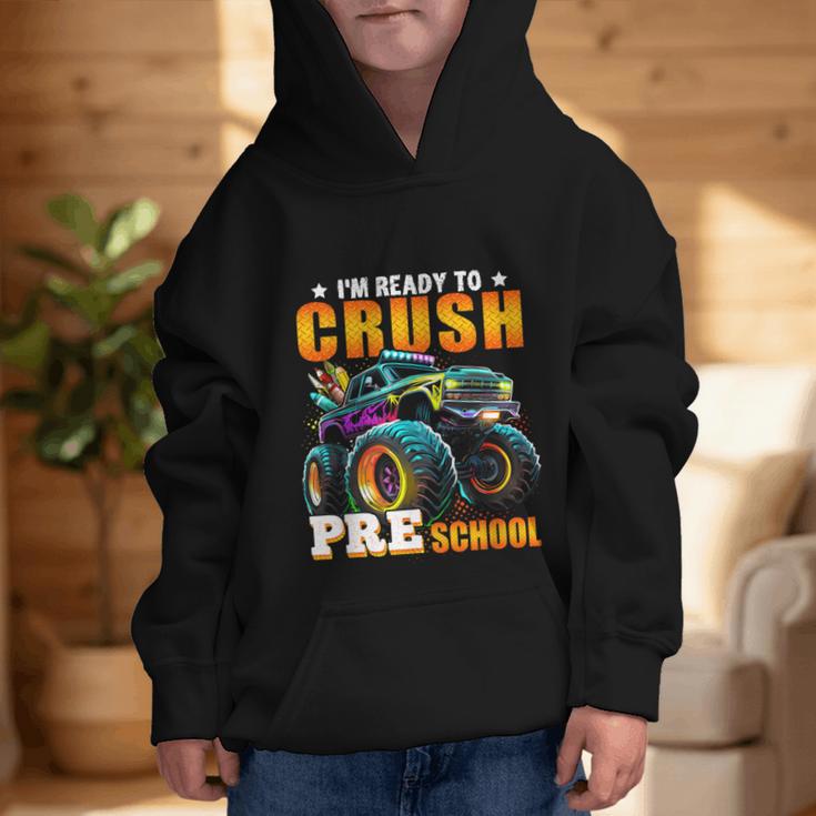 Crush Preschool Monster Truck Back To School Kids Boys Graphic Kid Hoodie