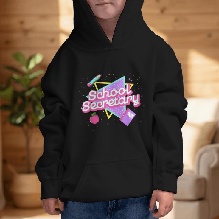 Cute School Secretary Shirt 80's 90's Back To School Graphic Kid Hoodie Cute School Secretary Shirt 80's 90's Back To School Graphic Kid Hoodie