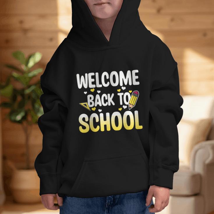Cute Welcome Back To School 1st Day Back To School First Day Graphic Kid Hoodie Cute Welcome Back To School 1st Day Back To School First Day Graphic Kid Hoodie