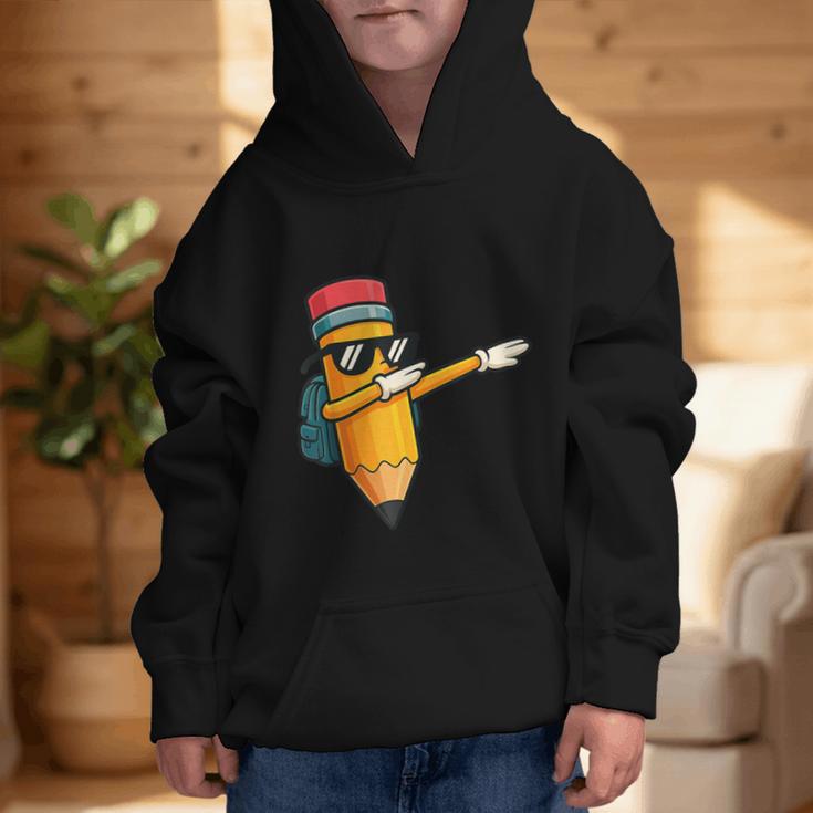 Dabbing Pencil Dancing Back To School First Day Student Boys Graphic Kid Hoodie Dabbing Pencil Dancing Back To School First Day Student Boys Graphic Kid Hoodie