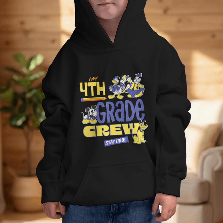 Disney My 4th Grade Crew Stay Cool Back To School Friends Graphic Kid Hoodie Disney My 4th Grade Crew Stay Cool Back To School Friends Graphic Kid Hoodie