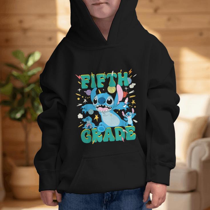 Disney Stitch Fifth Grade Back To School 1st Day Of School Graphic Kid Hoodie Disney Stitch Fifth Grade Back To School 1st Day Of School Graphic Kid Hoodie