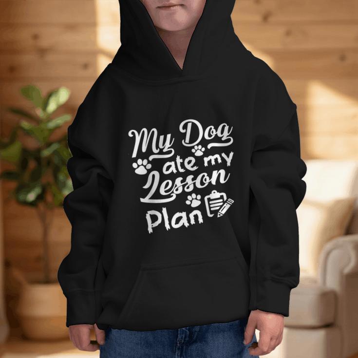 My Dog Ate My Lesson Plan For Back To School Graphic Kid Hoodie My Dog Ate My Lesson Plan For Back To School Graphic Kid Hoodie