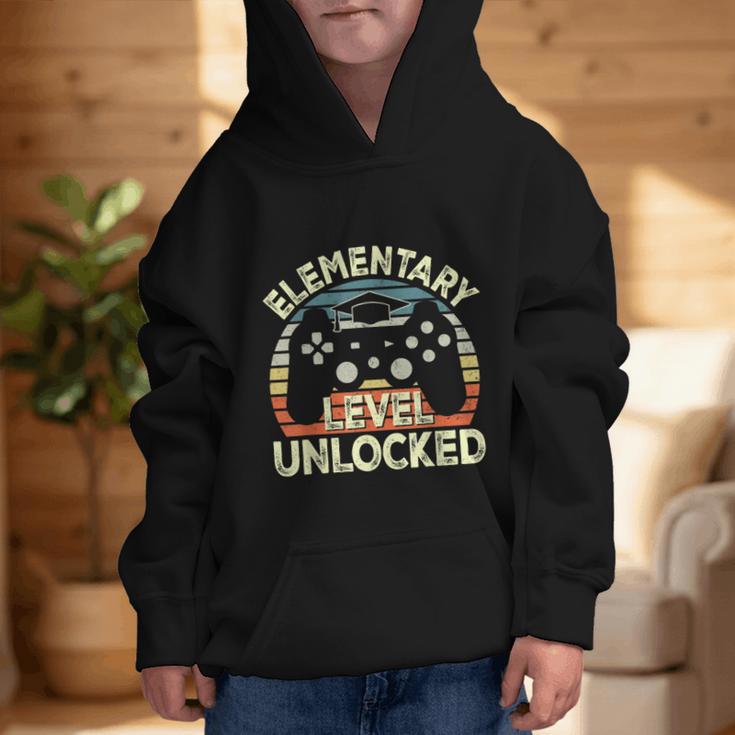 Elementary Level Unlocked Video Game Back To School Boys Graphic Kid Hoodie Elementary Level Unlocked Video Game Back To School Boys Graphic Kid Hoodie