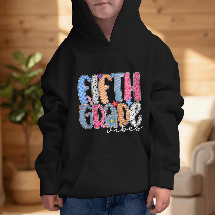 Fifth Grade Vibes 5th Grade Team Retro Back To School Graphic Kid Hoodie